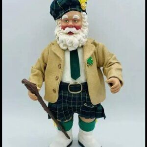 CLOTHTIQUE POSSIBLE DREAM SANTA'S SHILLELAGH with ORIGINAL BOX 713236 11inchs